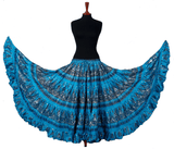 Block print beauty skirt Turquoise