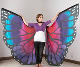 Butterfly Silk Isis Wings red/pink/purple/turquoise