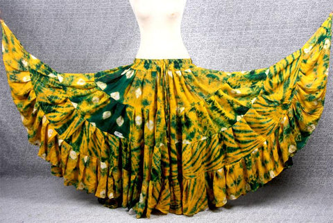Jaipur Fusion skirt yellow green